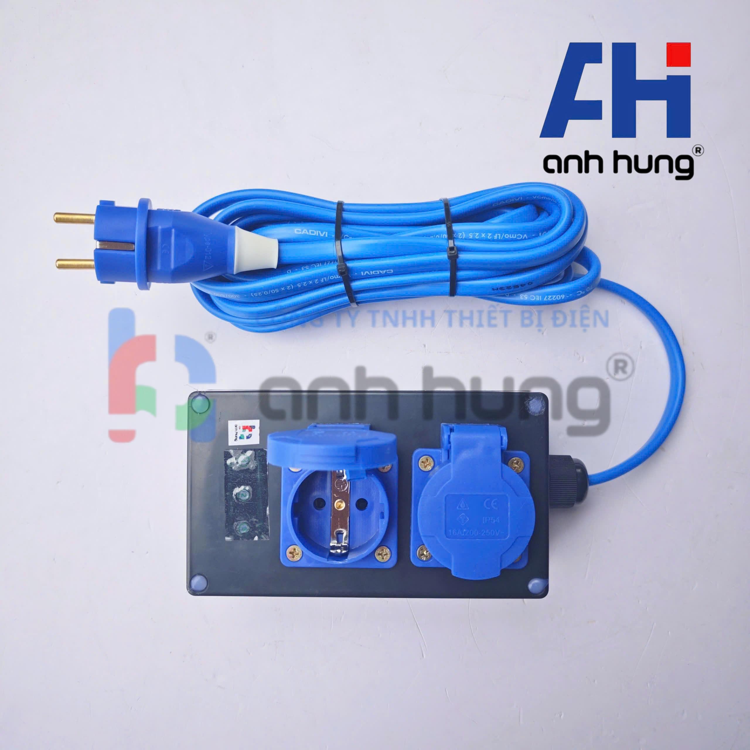 Hộp nguồn tiếp địa tự động - Ổ cắm triệt tiêu dòng rò tĩnh ứng dụng cho văn phòng, gia đình | Phiên bản 2 mét AHE-A2.D - Ảnh 9