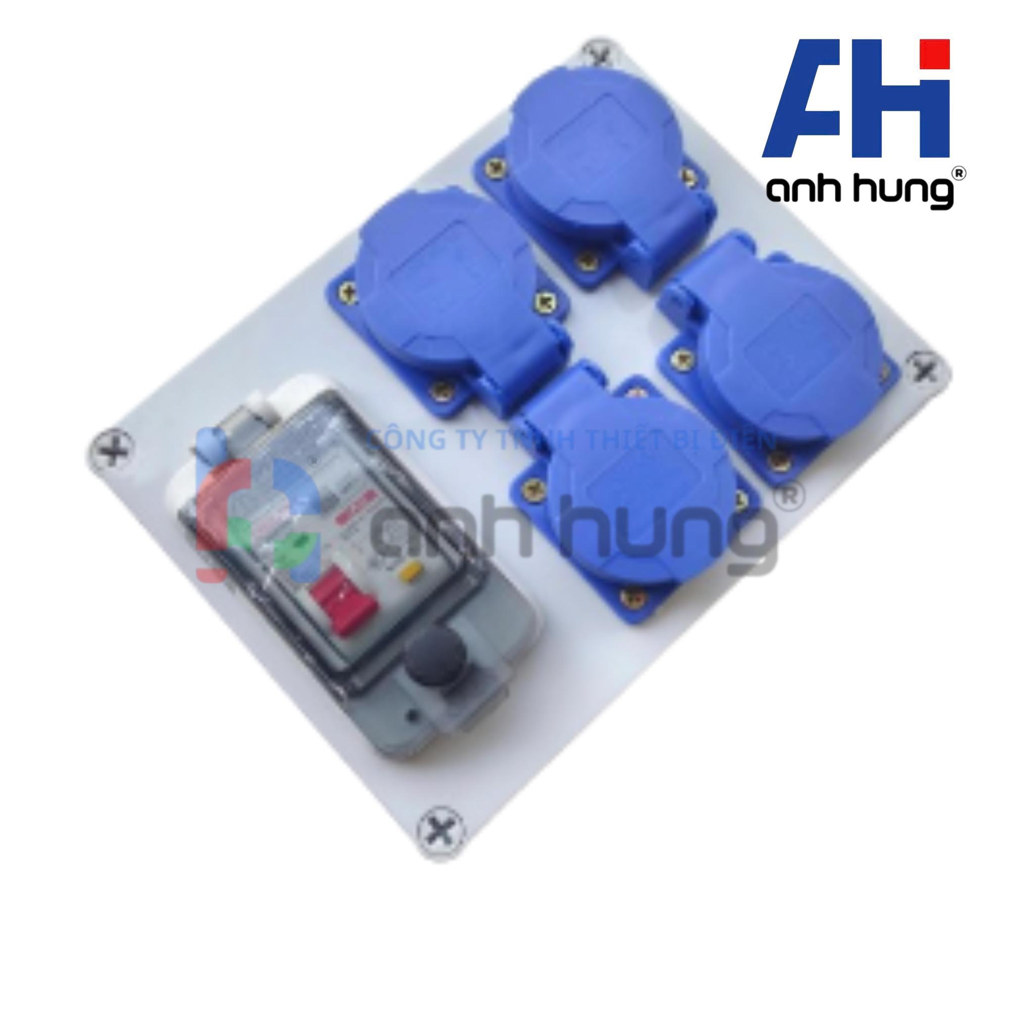 Ổ cắm điện ngoài trời chống nước kháng bụi chịu va đập 4 ổ cắm 16A và aptomat 32A | HNCB.0400 - Ảnh 4