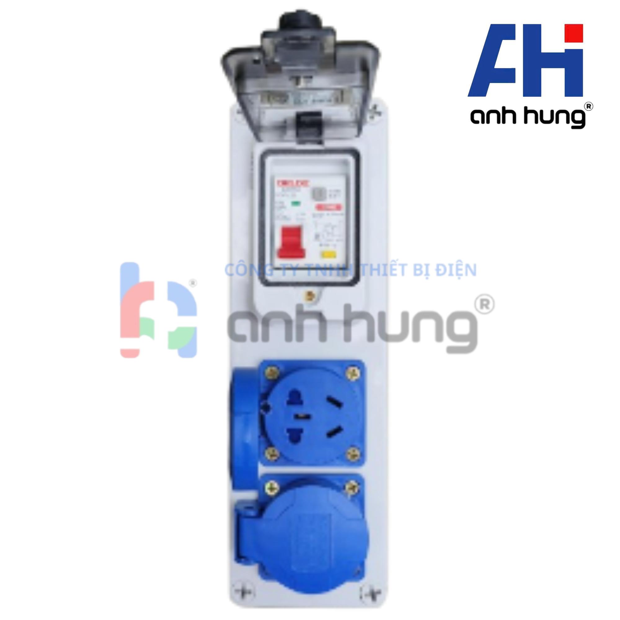 Hộp nguồn ngoài trời chống nước, kháng bụi chịu va đập 2 ổ cắm 16A và aptomat 32A | HNCB.0200 - Ảnh 7