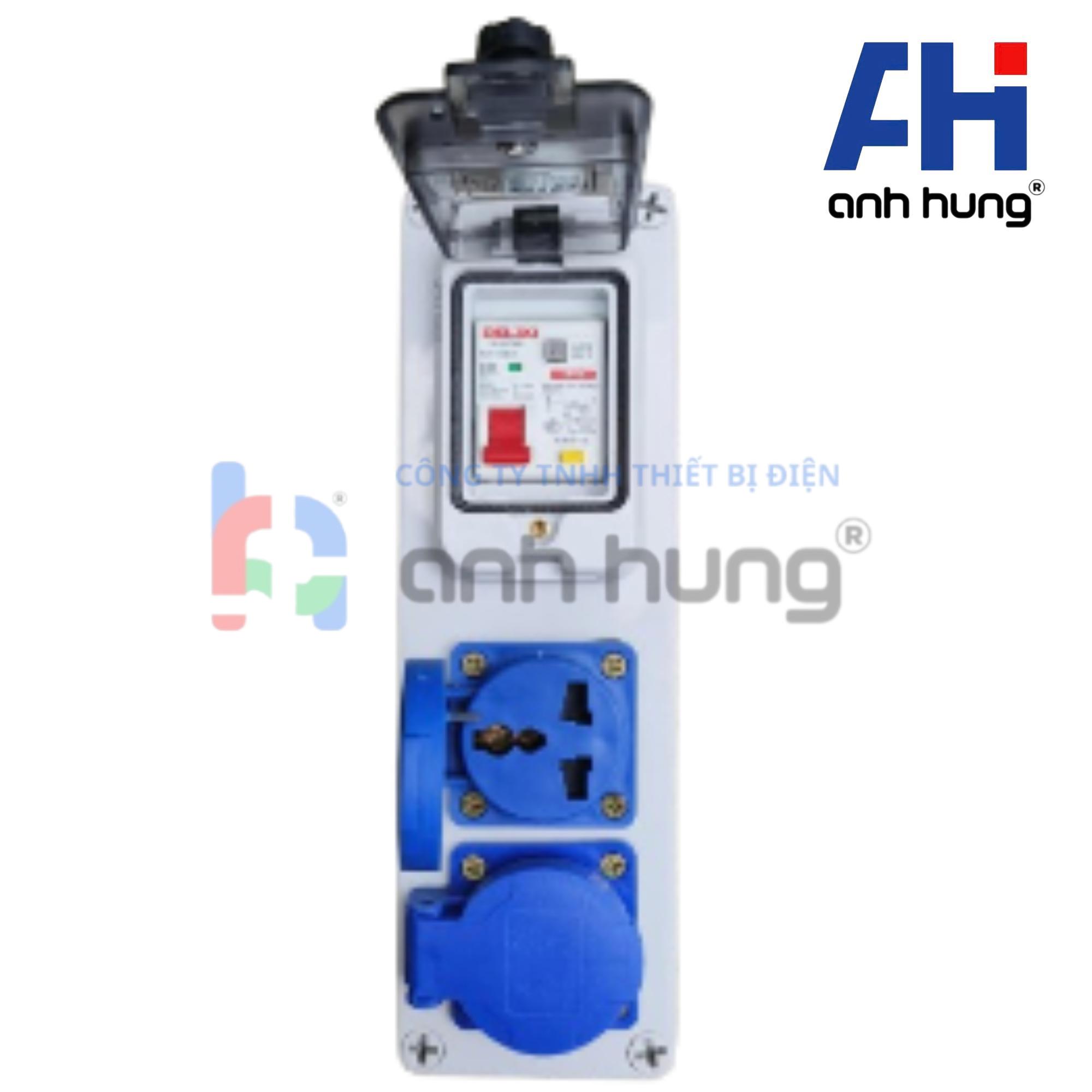 Hộp nguồn ngoài trời chống nước, kháng bụi chịu va đập 2 ổ cắm 16A và aptomat 32A | HNCB.0200 - Ảnh 8
