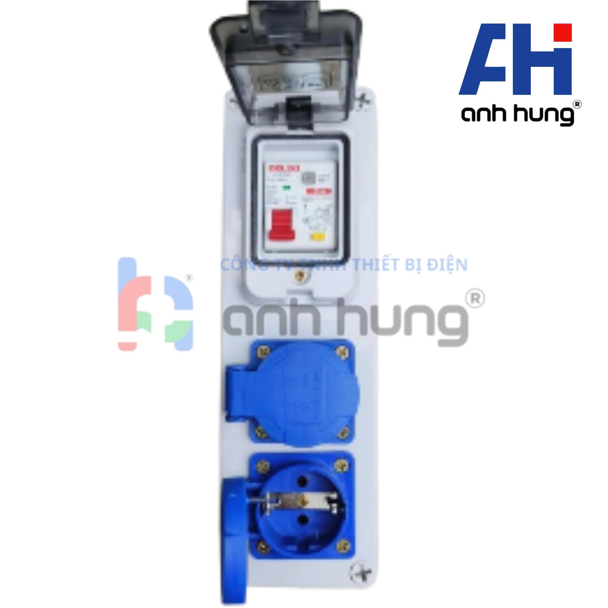 Hộp nguồn ngoài trời chống nước, kháng bụi chịu va đập 2 ổ cắm 16A và aptomat 32A | HNCB.0200 - Ảnh 9