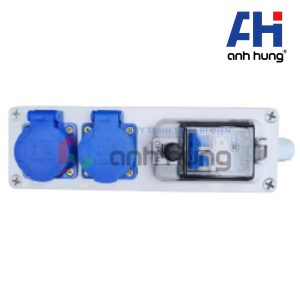 Hộp nguồn ngoài trời chống nước, kháng bụi chịu va đập 2 ổ cắm 16A và aptomat 32A | HNCB.0200