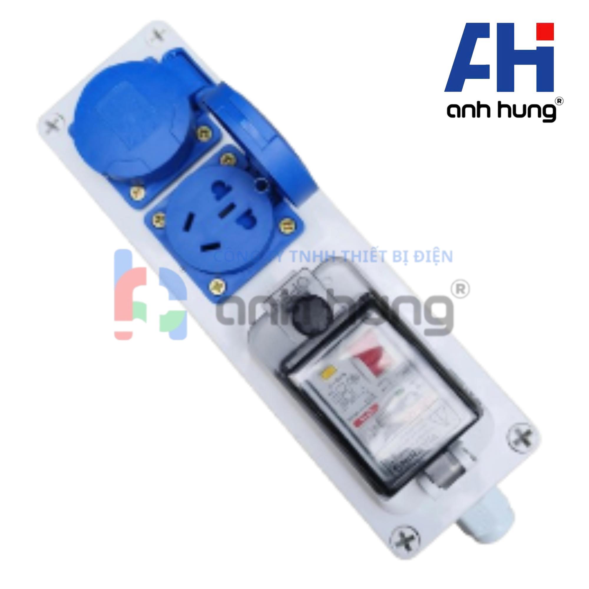 Hộp nguồn ngoài trời chống nước, kháng bụi chịu va đập 2 ổ cắm 16A và aptomat 32A | HNCB.0200 - Ảnh 12