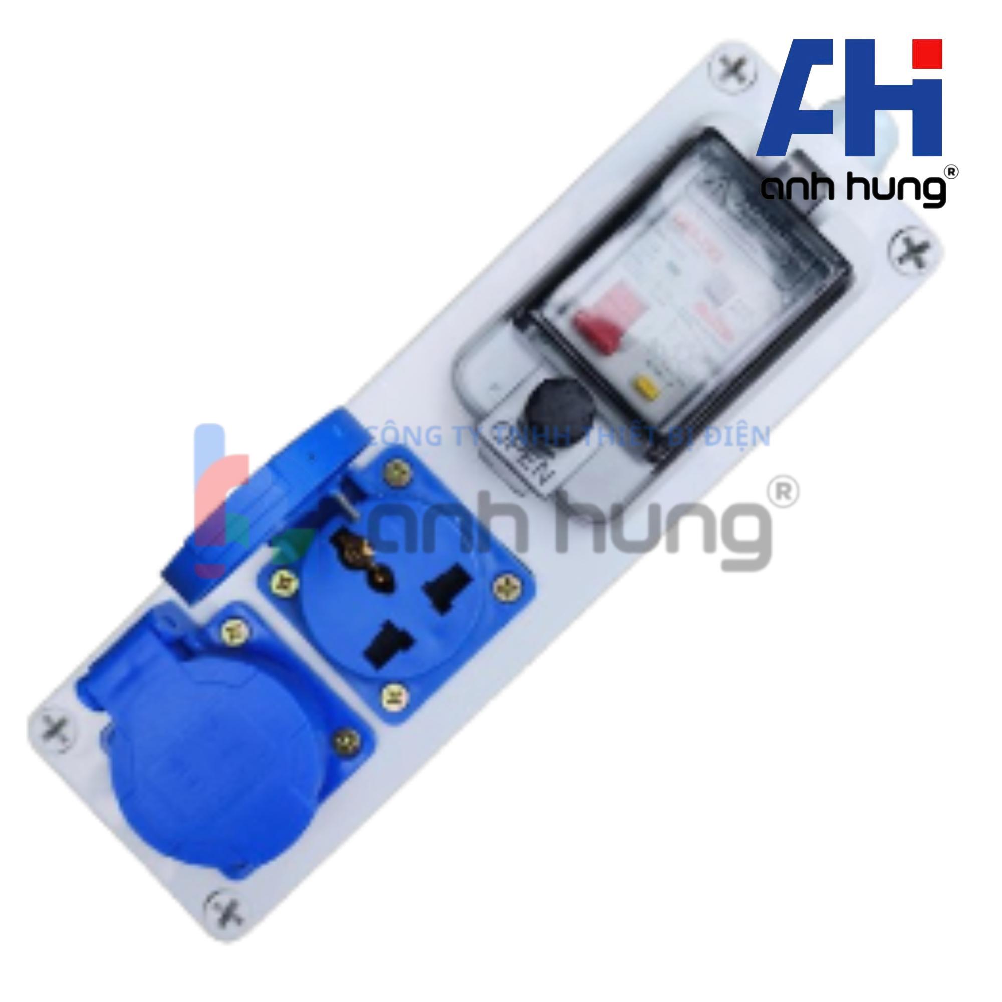 Hộp nguồn ngoài trời chống nước, kháng bụi chịu va đập 2 ổ cắm 16A và aptomat 32A | HNCB.0200 - Ảnh 5