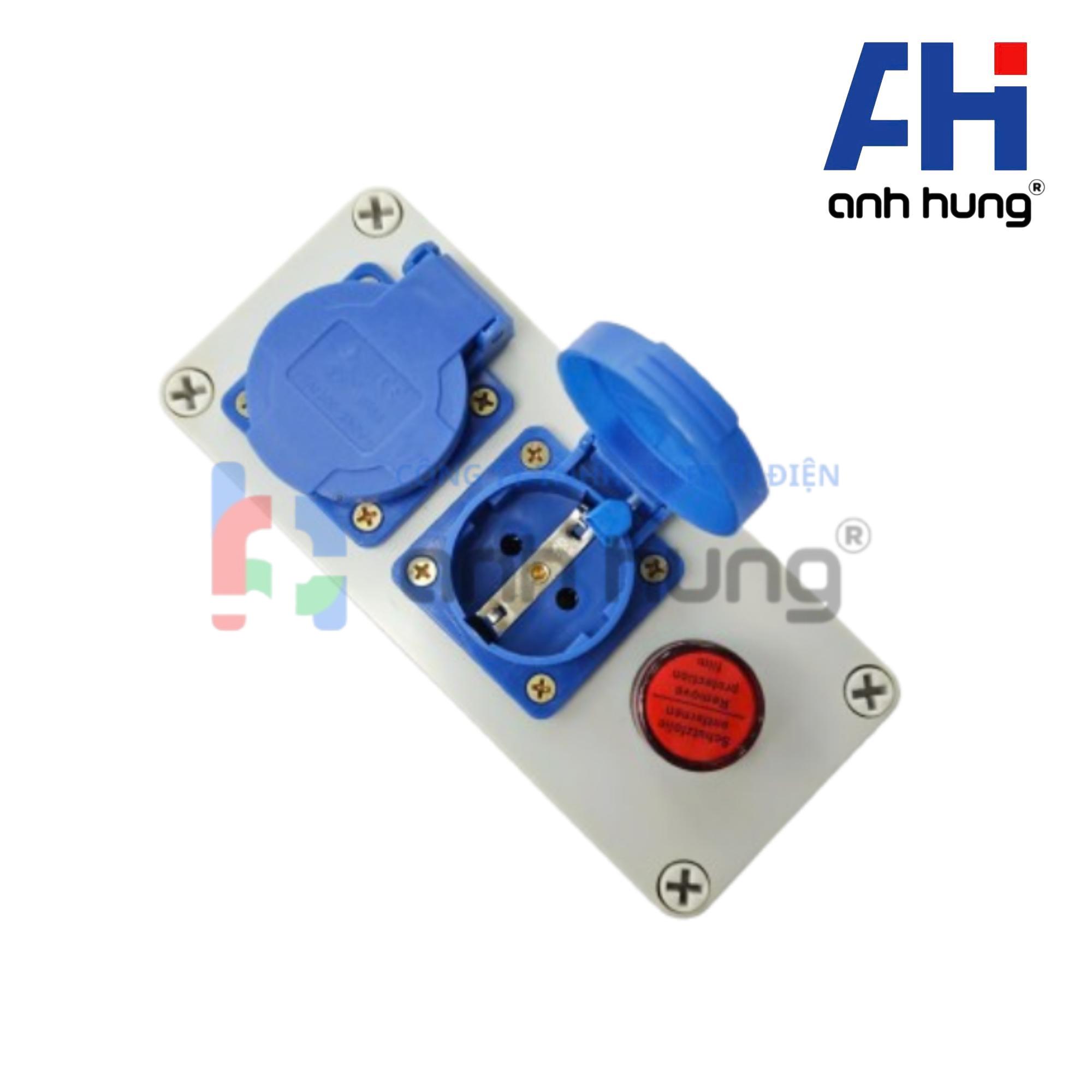 Ổ Chia Nguồn Điện Ngoài Trời 2 Ổ Cắm 10A 16A 250V Có Đèn Báo Nguồn | HN0201 - Ảnh 6