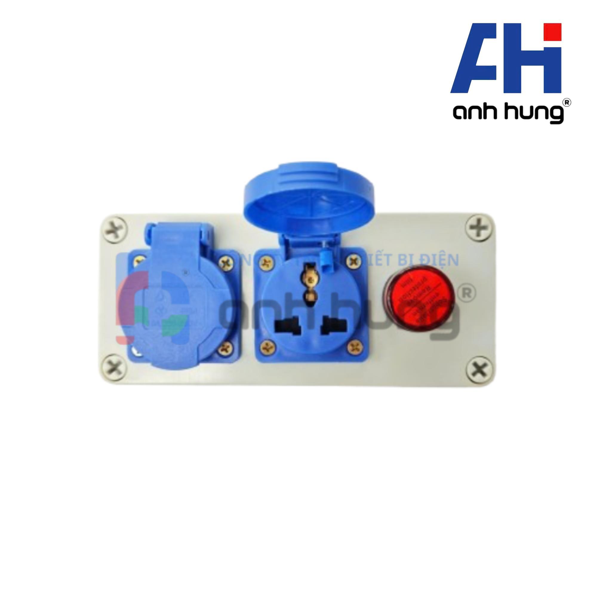 Ổ Chia Nguồn Điện Ngoài Trời 2 Ổ Cắm 10A 16A 250V Có Đèn Báo Nguồn | HN0201 - Ảnh 5