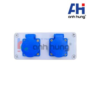 Ổ cắm điện chống nước 2 ổ cắm công nghiệp 16A 250V 4000W tiêu chuẩn Châu Âu, Hàn, Mỹ, Nhật, Trung