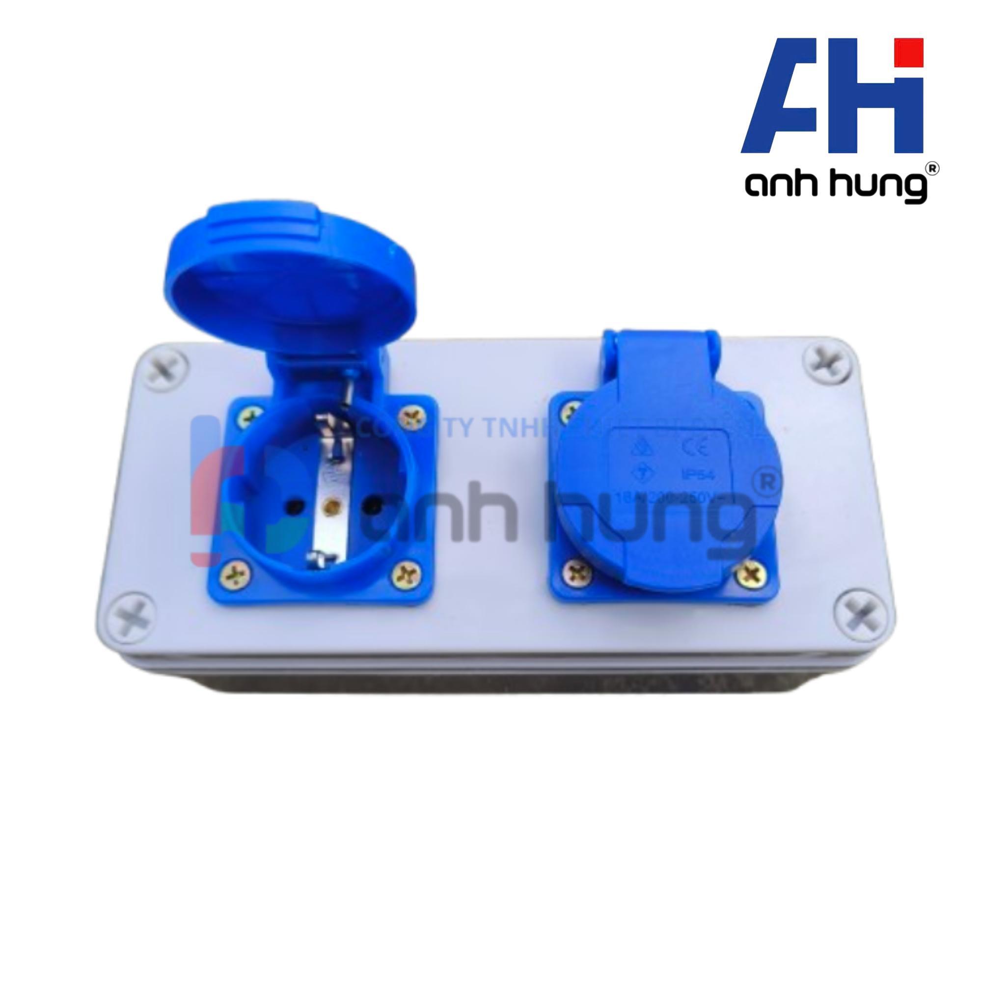 Ổ cắm điện chống nước 2 ổ cắm công nghiệp 16A 250V 4000W tiêu chuẩn Châu Âu, Hàn, Mỹ, Nhật, Trung - Ảnh 7