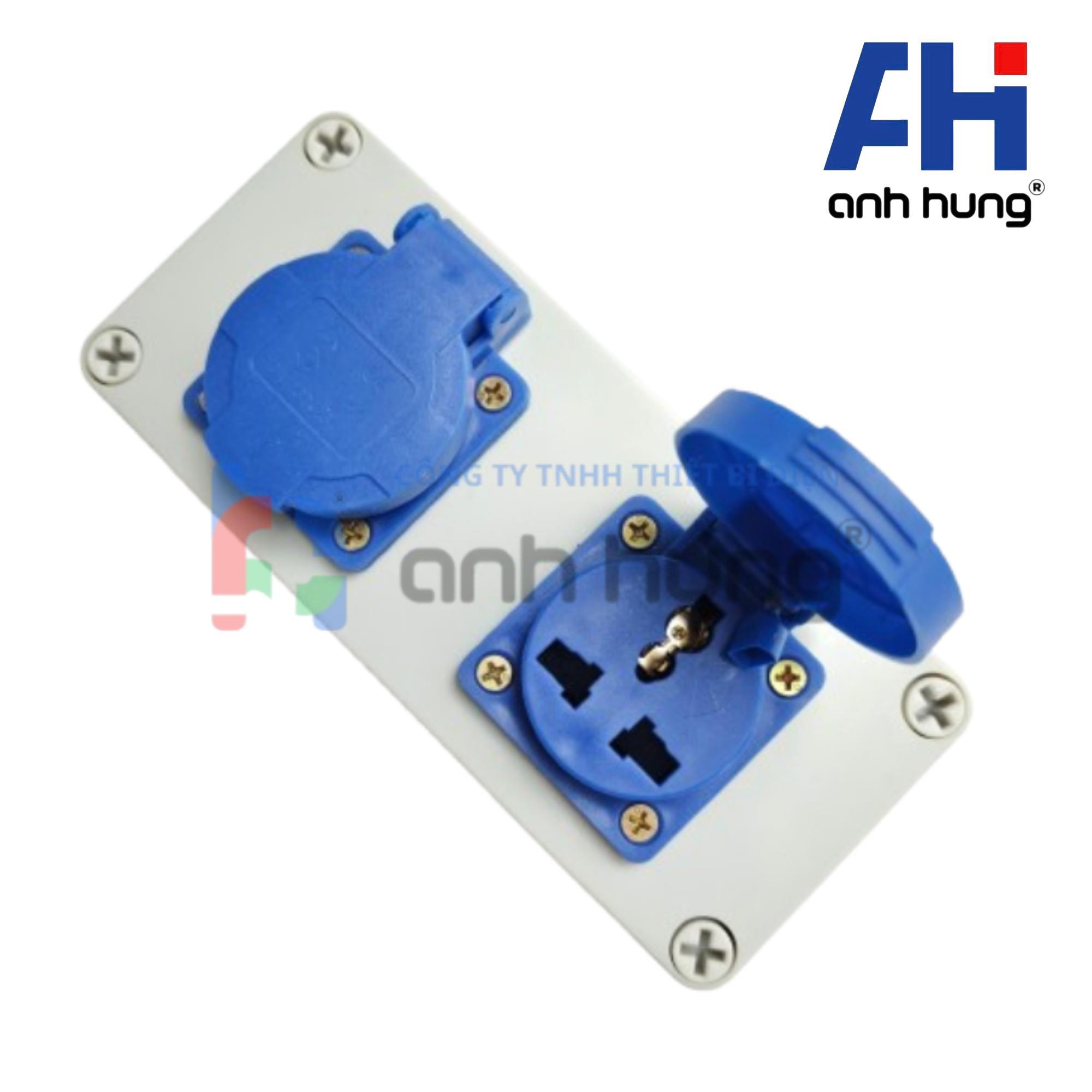 Ổ cắm điện chống nước 2 ổ cắm công nghiệp 16A 250V 4000W tiêu chuẩn Châu Âu, Hàn, Mỹ, Nhật, Trung - Ảnh 4