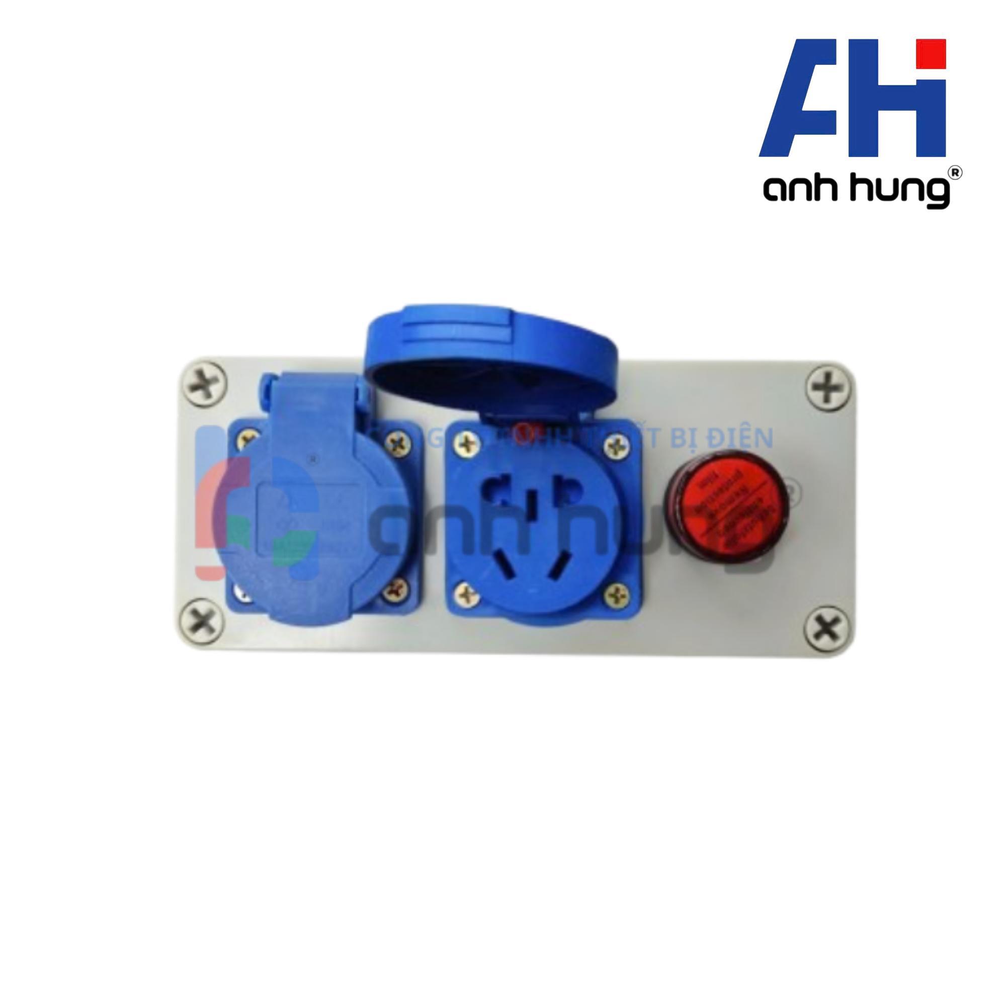 Ổ Chia Nguồn Điện Ngoài Trời 2 Ổ Cắm 10A 16A 250V Có Đèn Báo Nguồn | HN0201 - Ảnh 4