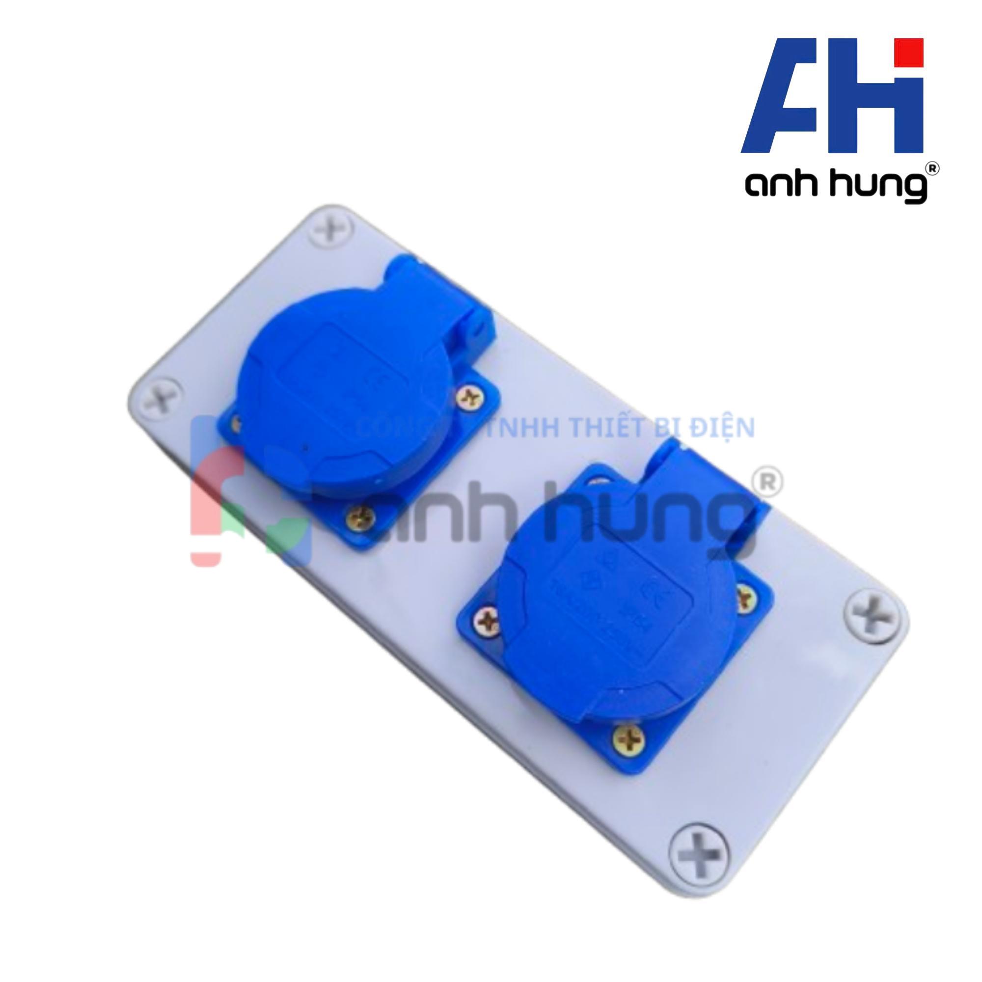 Ổ cắm điện chống nước 2 ổ cắm công nghiệp 16A 250V 4000W tiêu chuẩn Châu Âu, Hàn, Mỹ, Nhật, Trung - Ảnh 2
